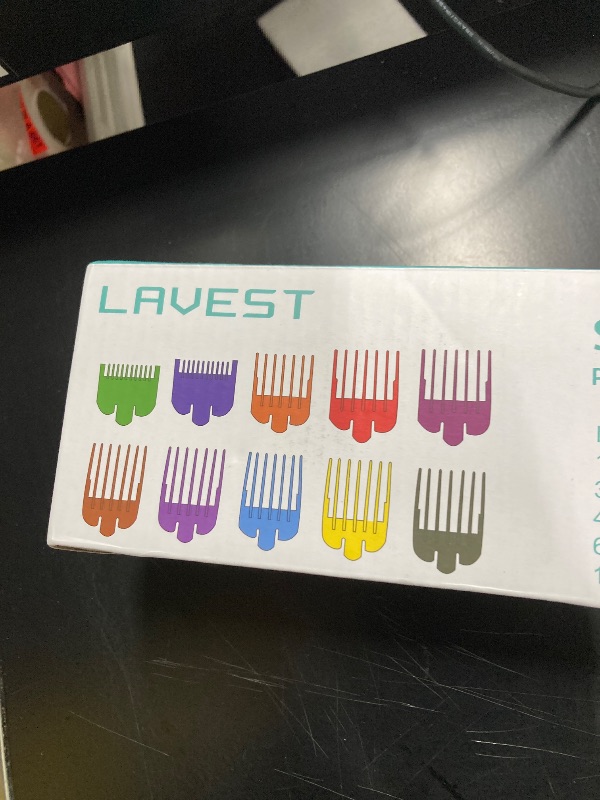 Photo 1 of 10 Professional Hair Clipper Guards Cutting Guides Compatible with Most Wahl Clippers with Organizer, Color Coded Clipper Combs Replacement - 1/16" to 1"