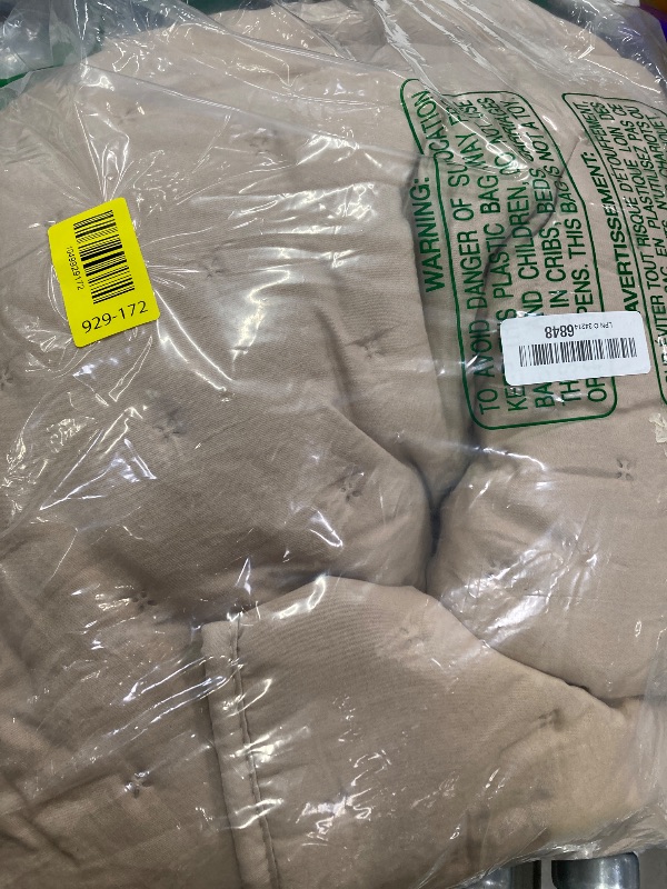 Photo 1 of **MISSING ONE PILLOWCASE**ROARINGWILD Beige Cloud FULL Size Quilt Bedding Sets with Pillow Sham, Farmhouse Lightweight Soft Bedspread Coverlet, All Season Rustic Country Thin Comforter, 2 Pieces, 68x90 inches, Tan Cream