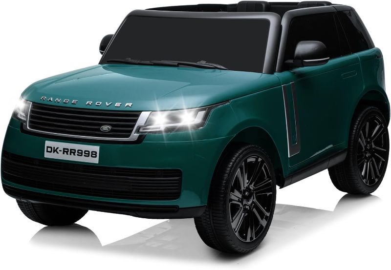 Photo 1 of ***MAJOR DAMAGE***Hetoy 24V 2-Seater Licensed Land Rover Ride On Car Toy w/Parent Remote Control, 3 Speeds, Wireless Music, MP3 Player, Electric Car for Kids Ages 3+,GREEN