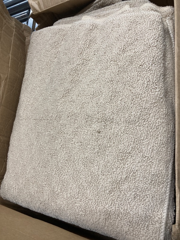 Photo 1 of ***used***Garland Rug Town Square Beige Tan 8' x 10' Non Slip Area Rug for Living Rooms & Hallways, Stylish & Durable for High-Traffic Areas