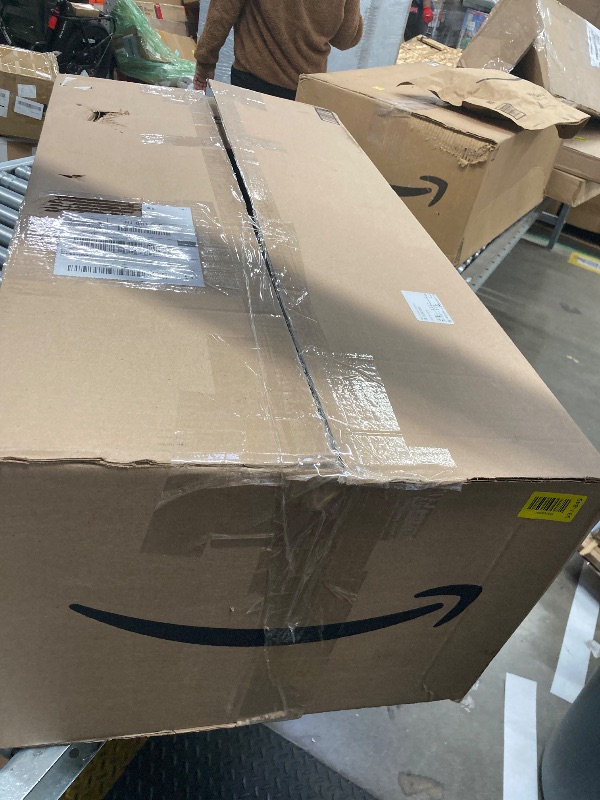 Photo 1 of **MISSING ONE HAMPER***Mind Reader Slim Laundry Hamper with Lid, 60L Clothes Baskets, Premium Wicker Design, Plastic, 2-Pack, Ivory