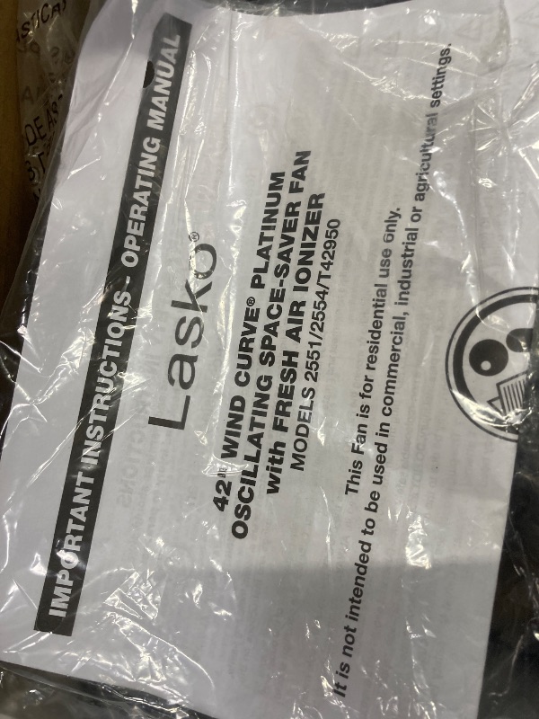 Photo 1 of  lasko 42'' fan