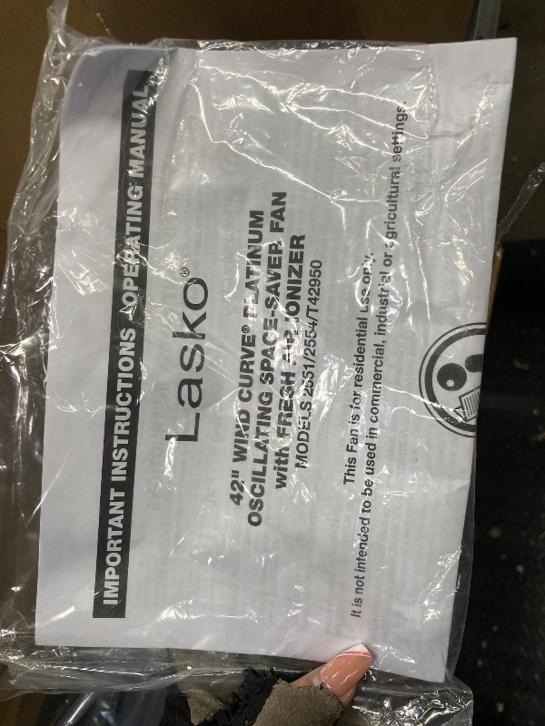 Photo 1 of  lasko 42'' fan