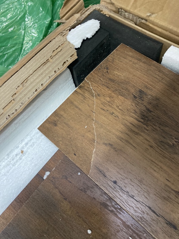 Photo 1 of *box 1 of 2* partial set ***minor damage*****ROCKPOINT 3 Sided Glass 80" Fireplace TV Stand for TVs up to 90",Entertainment Center with Drawers and Glass Door Storage Cabinet for Living Room,36"Electric Fireplace & Adjustable LED Light ,Espresso