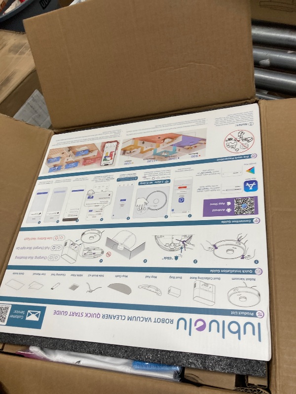 Photo 1 of **USED**Lubluelu Robot Vacuum and Mop Combo, 5500Pa Robot Vacuum Cleaner with LDS9.0 LiDAR Navigation, Self-Empties for 60 Days, No-Go Zones, WiFi/App/Alexa Control, Ideal for Hard Floors, Carpet (SL68 Plus)