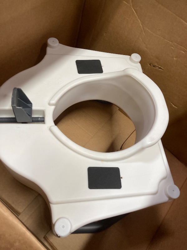 Photo 1 of **its used**Drive Medical RTL12027RA 2-in-1 Raised Toilet Seat with Removable Padded Arms, Standard Seat