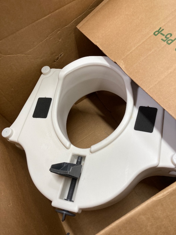 Photo 1 of **its used**Drive Medical RTL12027RA 2-in-1 Raised Toilet Seat with Removable Padded Arms, Standard Seat