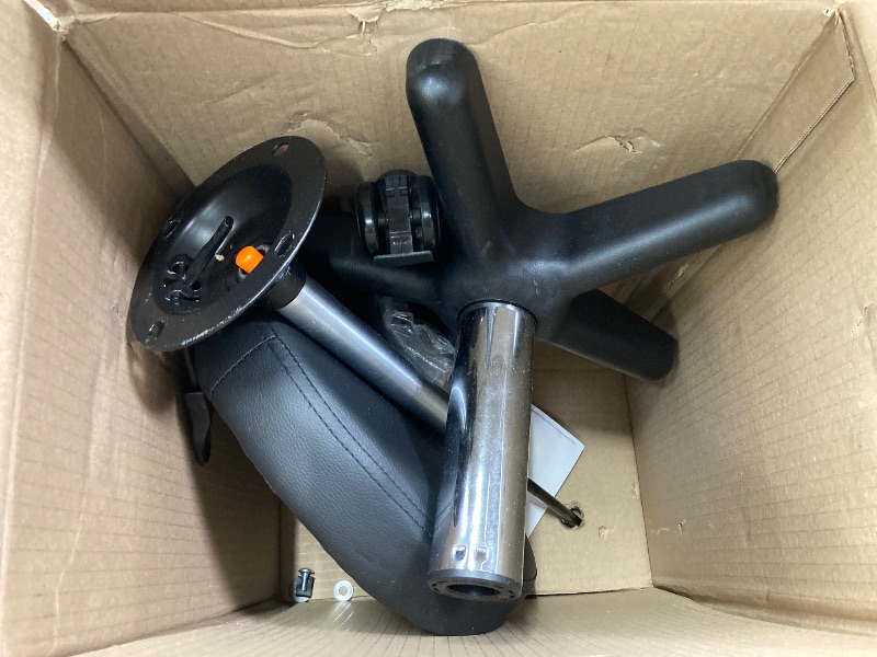 Photo 1 of **MISSING HARDWARE**FURWOO Round Rolling Stool Height Adjustable Stool with Wheels for Spa Salon Massage Black