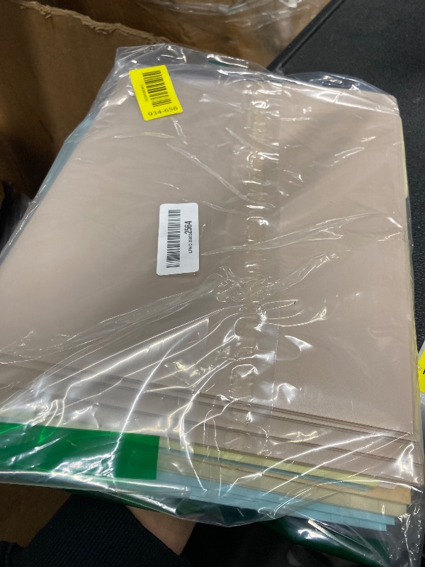 Photo 1 of KTRIO 18 Pack Plastic Colored File Folders, Filing Folders for Letter Size, Poly File Folder, Assorted Colors, 1/3-Cut Tabs