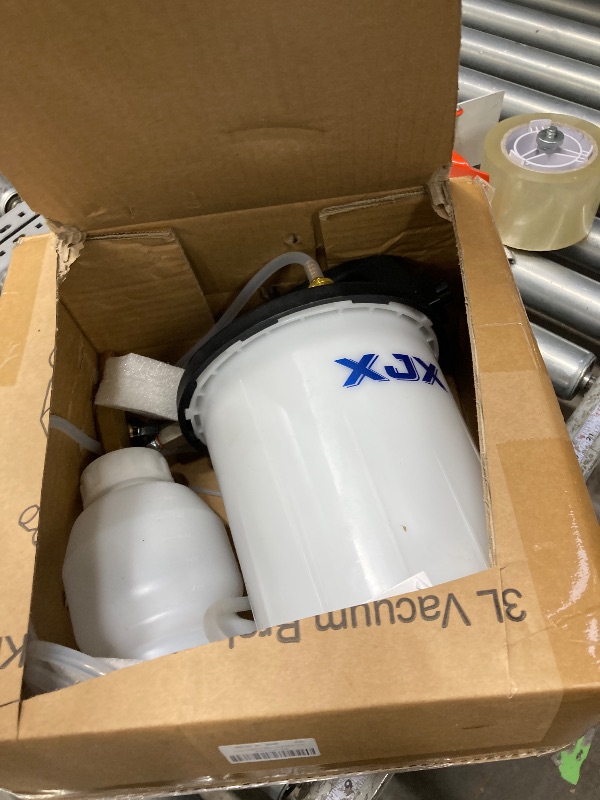 Photo 1 of **MISSING PARTS USED **XJX 3L Vacuum Brake Bleeder Kit,Pneumatic Brake Fluid Bleeder Kit,Air Pressure Brake Bleeder Extractor Vacuum Pump Kit with 1L Refilling Bottle and Adapters-06