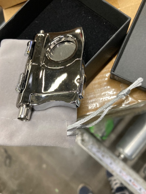 Photo 1 of **USED MISSING PARTS**Hey Cigar Cigar Cutter with 2 Cigar Punches,Multifunctional Portable Cigar Accessories in Fine Gift Box,Premium Cigars Gift Set for Men