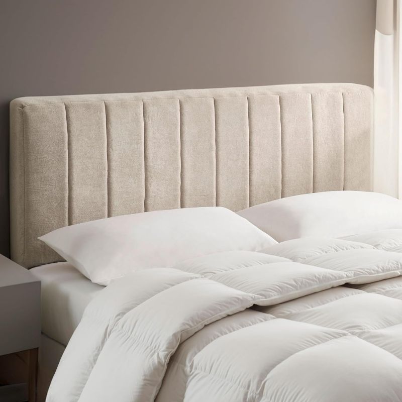 Photo 1 of ***It is used, it is missing several pieces and it is not clear if it is 100% functional.***Trundle Bed, Queen Size, Velvet Biege, BOX 1 OF 2 ***(MISSING BOX 2 OF 2, ORIGINAL STOCK PHOTO NOT AVAILABLE, BOX RIPPED/TORN)