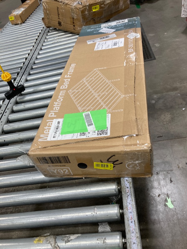Photo 1 of ****This used one is missing parts and it is not known if it works at 100%.***UNMOS 14 Inches Queen Bed Frame, Heavy Duty Metal Platform with Storage Space Under Frame, No Box Spring Needed Queen Size Bed Frame, Black