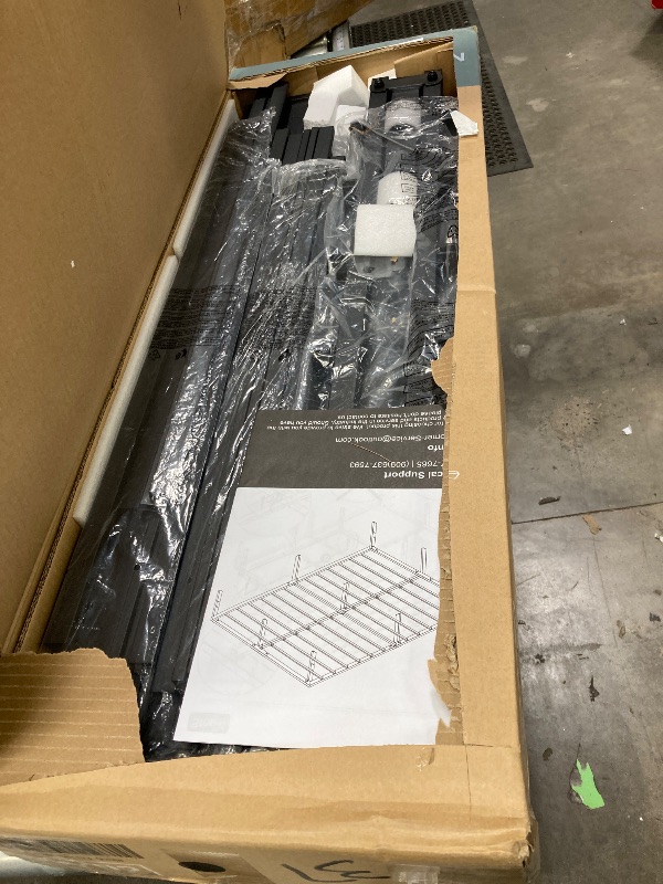 Photo 1 of ****This used one is missing parts and it is not known if it works at 100%.***UNMOS 14 Inches Queen Bed Frame, Heavy Duty Metal Platform with Storage Space Under Frame, No Box Spring Needed Queen Size Bed Frame, Black
