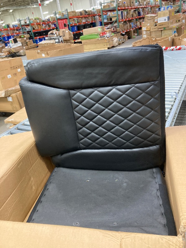 Photo 1 of **This used one is missing parts and it is not known if it works at 100%.***JONPONY Big and Tall Office Chair 300LBS Wide Seat Ergonomic Computer Desk Chair High Back Executive Leather Chair Adjustable Task Chair Lumbar Back Support 8 Hours Heavy Duty Des