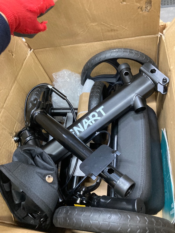 Photo 1 of ***It is used, it is missing several pieces and it is not clear if it is 100% functional.**ZENART Economy Knee Scooter Foldable Walker for Foot Surgery Adult Crutch Alternative