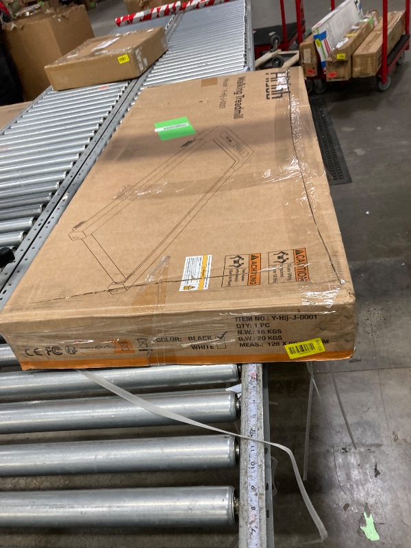 Photo 1 of ***It is used, it is missing several pieces and it is not clear if it is 100% functional.**HIJOB Portable Walking Pad Under Desk Treadmill 300 Lb Capacity Speed Range 0.4~6mph for Home Office Walking/Running