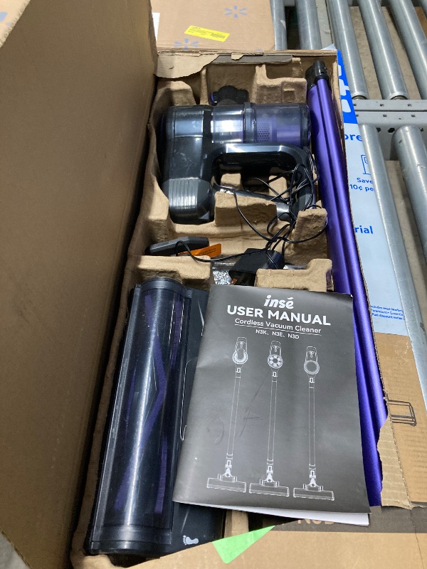 Photo 1 of **It is missing a part, it is used and it is not known if it works at 100%.**INSE Corded Stick Vacuum Cleaner 18Kpa Powerful Handheld Vacuum with 600W Motor 6-in-1 Lightweight Vacuum Cleaner for Home Carpet Hard