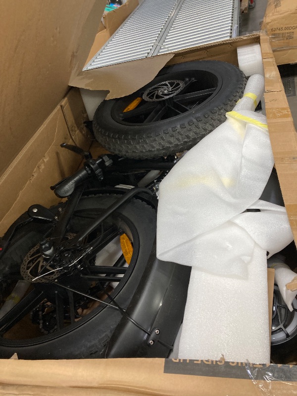 Photo 1 of **It is used and is missing parts, so it is not known if it works 100%***AMYET G60 Peak 1500W Electric Bike, 20" Fat Tire E-Mountain Bikes, 48V 20Ah 32MPH Ebike for Adults Full Suspension UL2849