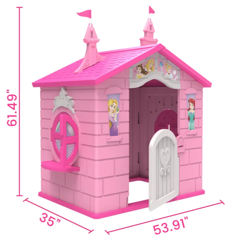 Photo 1 of ***It is used, it is missing parts, it is not known if it works 100%.**Disney Princess Plastic Indoor,Outdoor Playhouse with Easy Assembly