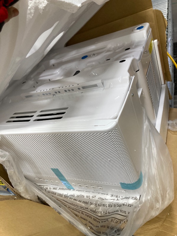 Photo 1 of **USED**Midea 10,000 BTU U Shaped Smart Inverter Window Air Conditioner - Cools 450 Sq Ft, Ultra Quiet with Open Window Flexibility - Alexa/Google Assistant Compatible - 35% Energy Savings, Remote (Updated)