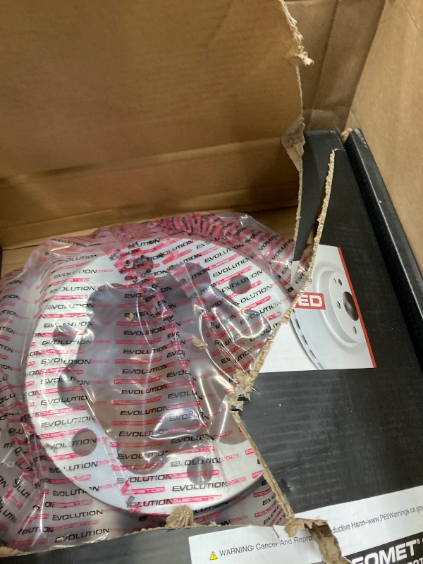 Photo 1 of ****It is used, it is missing parts, it is not known if it works 100%.***Power Stop Rear CRK8431 Geomet Coated Brake Rotor and Pad Brake Kit
