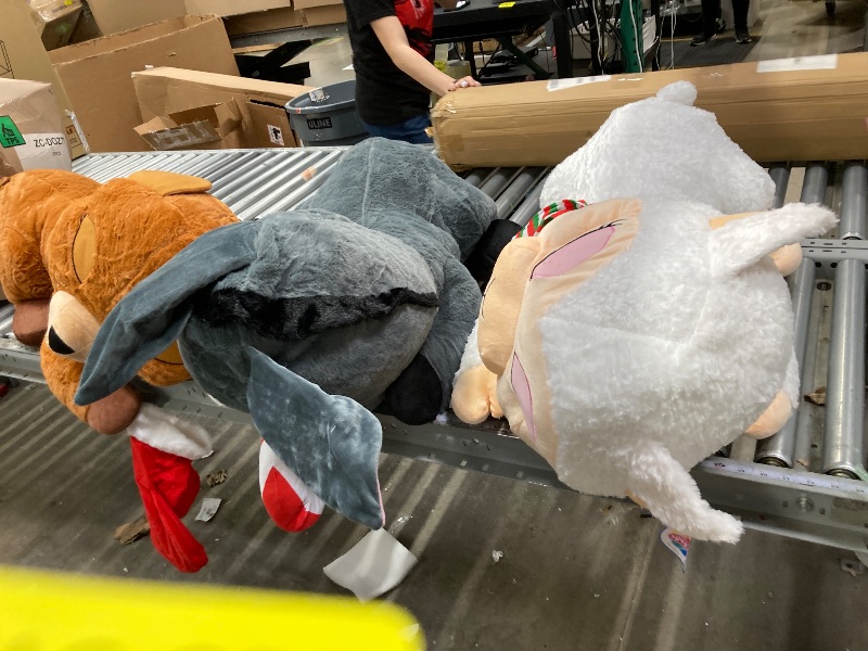 Photo 1 of ***USED9***Forest & Twelfth 14.5” Dozy Stuffed Animal – Adorable Sleeping Barnyard Large Stuffed Animals for Babies, Infants, and Toddlers, Adorable Big Plushies Ideal as Home Decor, Cuddle Pillow (Lamb)3PCS