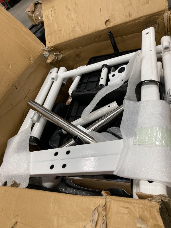 Photo 1 of ***IT IS USED, IT IS MISSING PARTS AND IT IS NOT KNOWN IF IT WORKS AT 100%***Patient Lift Transfer Chair,Patient Lift Transfer Chair for Home,Hydraulic Aid 180°Split Seat,Height-Adjustable Nursing Chair and Transfer Chair,With Chamber Pot