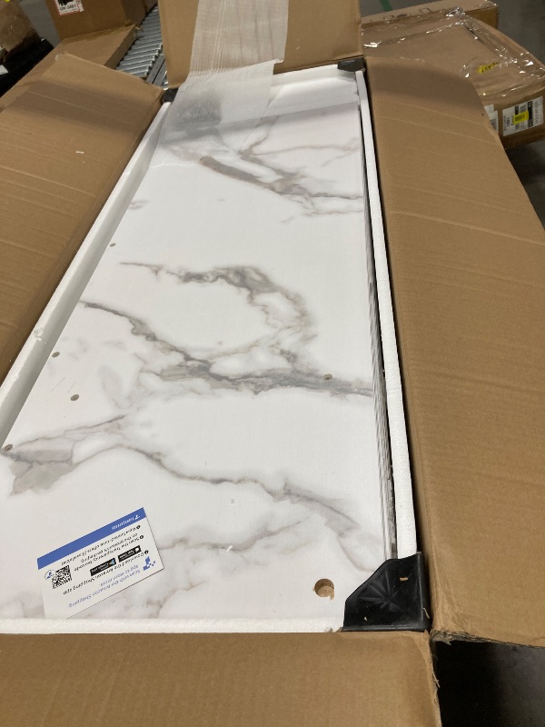 Photo 1 of ***IT IS USED, IT IS MISSING PARTS AND IT IS NOT KNOWN IF IT WORKS AT 100%****FUNROLUX Buffet Cabinet with Storage, Sideboard for Storing Folding Table, Kitchen Storage Cabinet with Shelves, Modern Console Table for Dining Room, Living Room, Entrance (Whi
