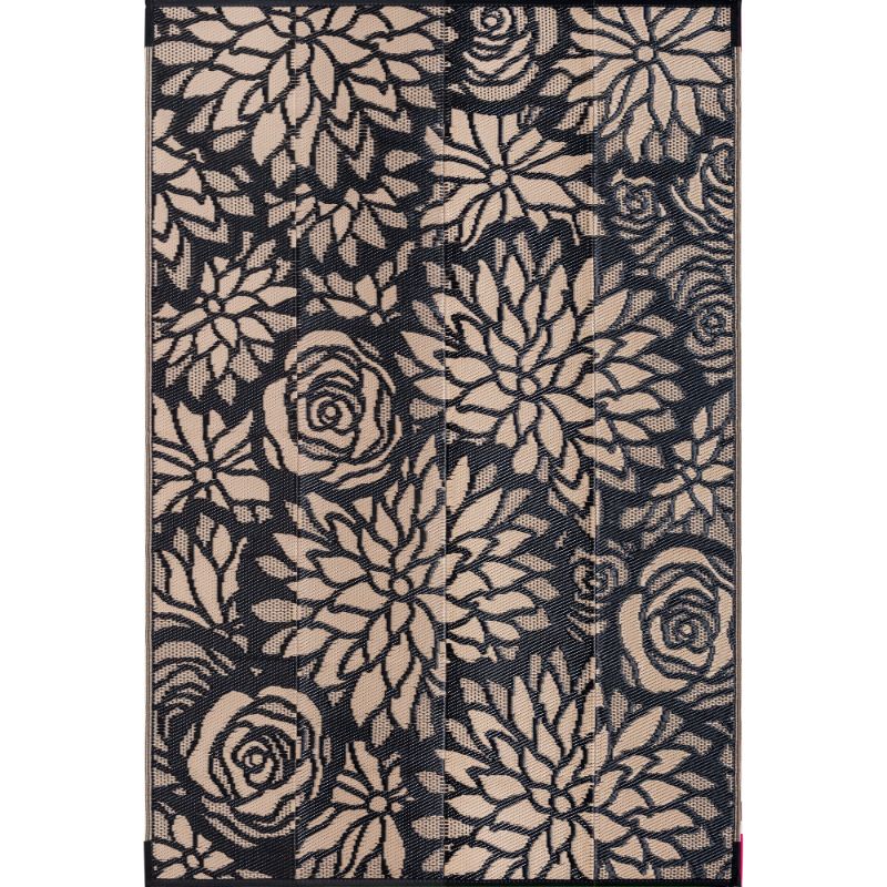 Photo 1 of **USED**1RTHMEER 9'x12' Brown Outdoor Rugs Plastic Straw Reversible Waterproof Patio Rugs for Deck Camping Beach Picnic Porch Garden Balcony