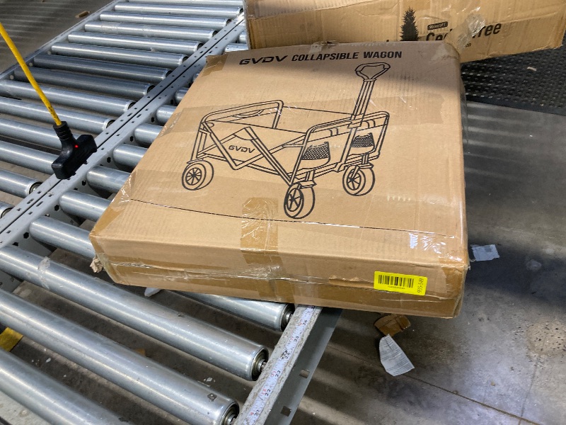 Photo 1 of ***IT IS USED, IT IS MISSING PARTS. IT IS KNOWN IF IT WORKS AT 100%**GVDV Collapsible Wagon Cart, Portable Utility Wagon for Camping, Beach, Picnic, Shopping, Sports, and Grocery Transport, Black