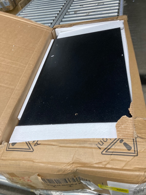 Photo 1 of **It is missing parts and is used, so it is not known if it works at 100%.**Ktaxon 4 Drawer Dressers, Wooden Chest, Modern Wide Storage File Cabinet Unit Nightstand for Bedroom, Office, Living Room, Black