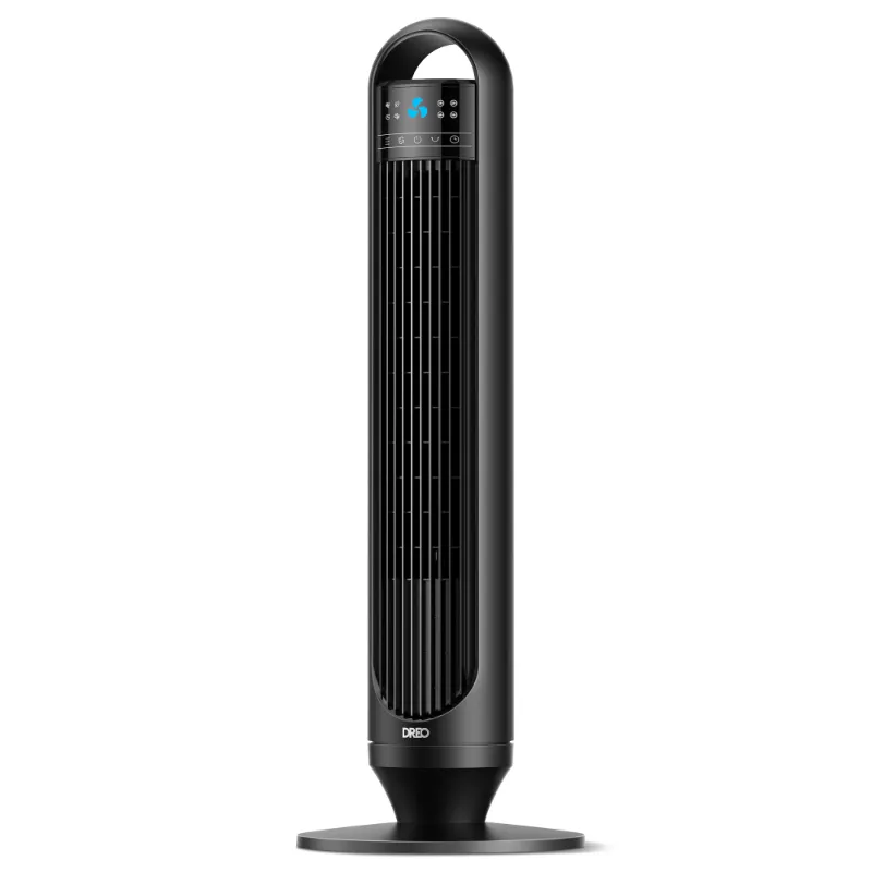 Photo 1 of **used**Dreo Tower Fans for Home, 32" Standing Floor Fan, 26 ft/s Bladeless Fan with Remote, 90° Oscillating, 3 Modes, 3 Speeds, LED Display, 8H Timer, Quiet Room Fan