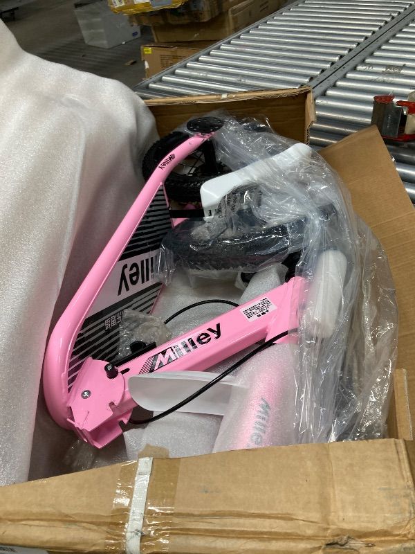 Photo 1 of **It is missing a part and is used, it is not known if it works at 100%.**Shock-Absorbing Foldable Commuter Kick Scooter With 12" Large Smooth Rolling Rubber Air Tires Pink/Green/White/Black