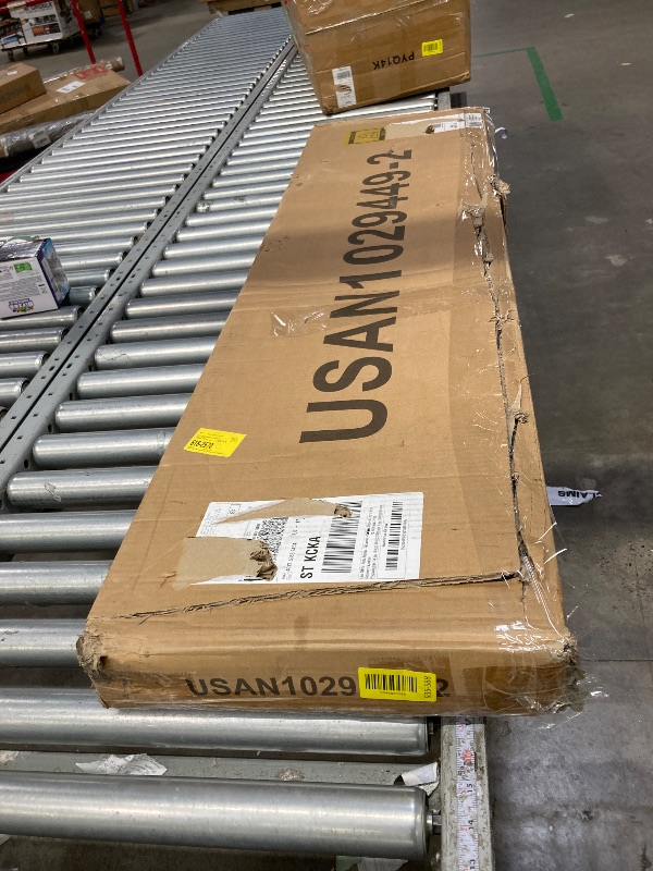Photo 1 of **IT IS MISSING PARTS, IT IS USED AND IT IS NOT KNOWN IF IT WORKS AT 100%**Amolife Full Size Metal Platform Bed Frame with 14" Under Bed Storage, Black
