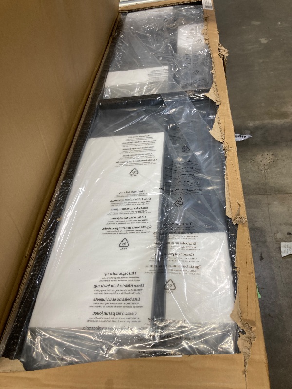 Photo 1 of **IT IS MISSING PARTS, IT IS USED AND IT IS NOT KNOWN IF IT WORKS AT 100%**Amolife Full Size Metal Platform Bed Frame with 14" Under Bed Storage, Black
