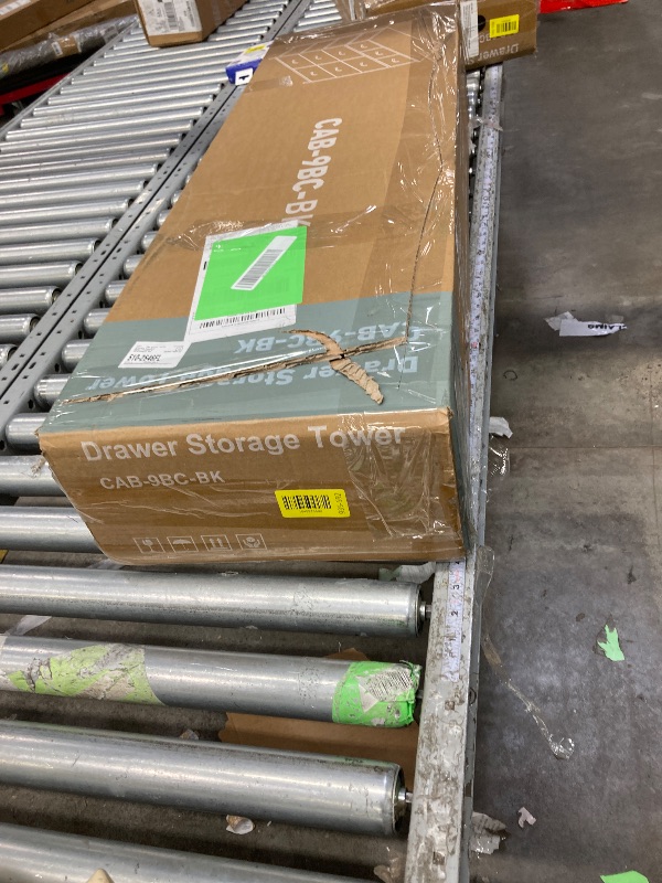 Photo 1 of ***THIS IS A USED FSLTSN PART AND IT IS NOT KNOWN IF IT WORKS AT 100%***JOINSUN 9 Drawers Dresser, Storage Organizer Units for Clothing, Closet, Fabric Bins, Wood Top, Steel Frame, Lightweight, Black