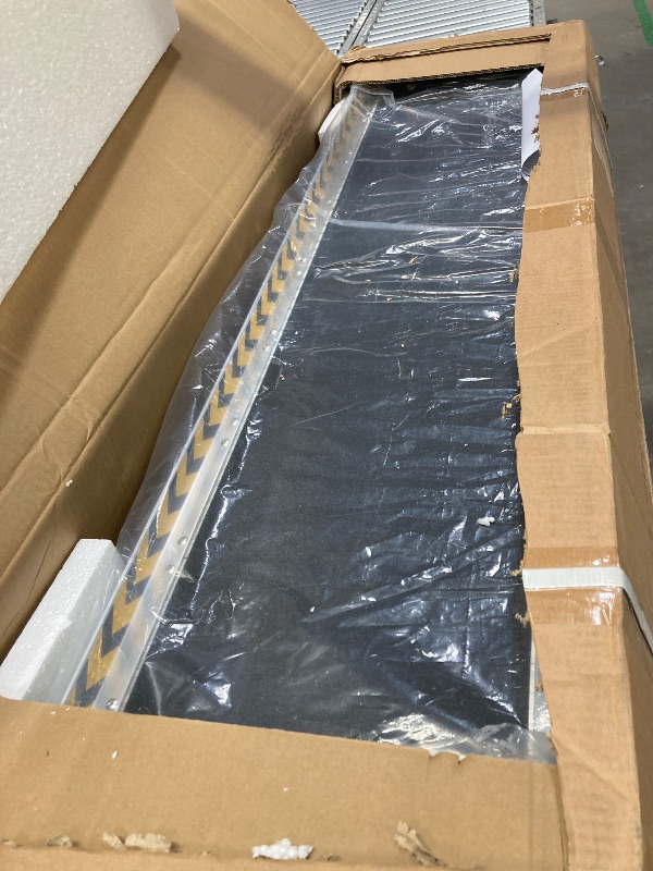 Photo 1 of **This is a used lr fslts piece and it is not known if it works at 100%.****9 FT Portable Wheelchair Ramp,Aluminum Wheelchair Ramp for Home Steps with Non-Skid Surface and Reflective Strips,600 LBS Weight Capacity