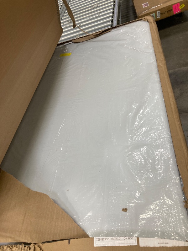 Photo 1 of **This is a used lr fslts piece and it is not known if it works at 100%.****JingPieCle 8 Foot Folding Table 96 inch Heavy Duty 8ft Plastic Portable Foldable Table with Handle Indoor Outdoor White 8' Dining Table for Picnic, Party and Camping