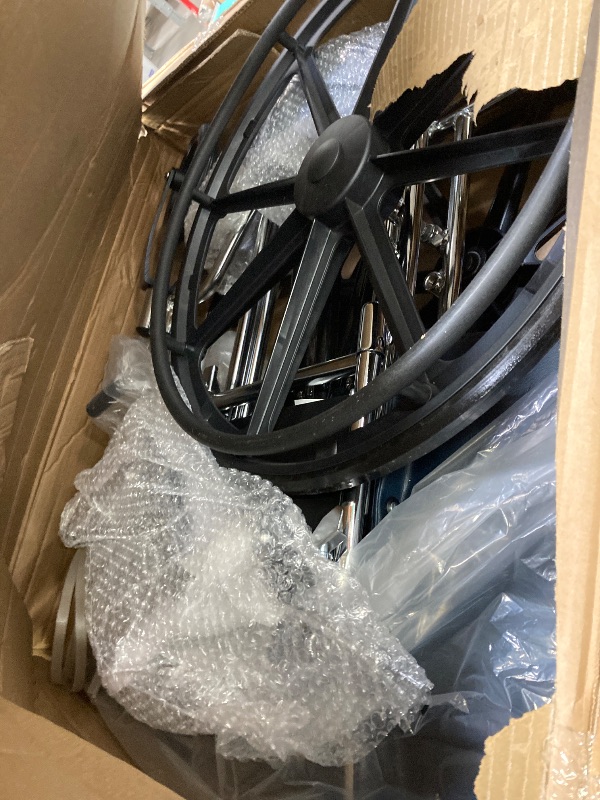 Photo 1 of ***It is used, it is missing a piece and it is not known if it works at 100%.**Medline Excel Extra-Wide Bariatric Wheelchair For Adults and Seniors with 24" Wide Seat, Supports up to 500 lbs