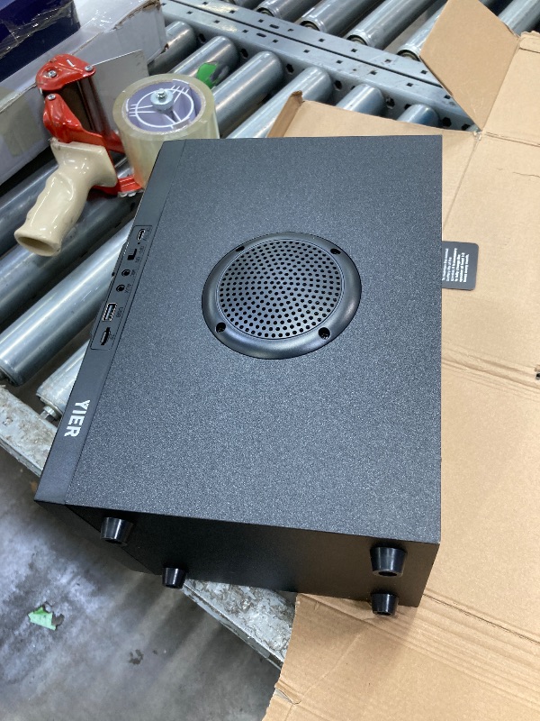 Photo 1 of **It is missing parts like the connection cable, it is used and I don't know if it works 100%.***YIER Bluetooth Speakers, Wireless TWS Portable Speaker with Lights,100dB Loud Subwoofer 80w(Peak) Stereo Sound, Bassup Technology, Long Playtime for Outdoor P