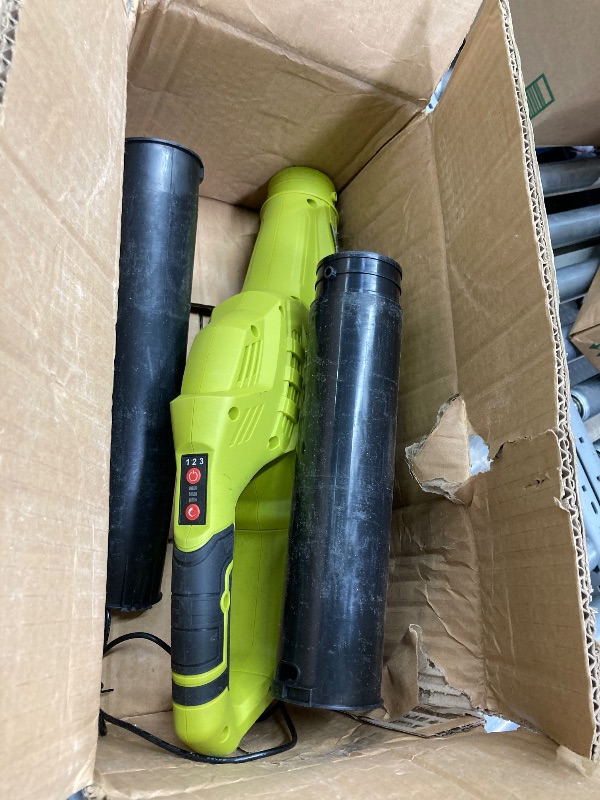 Photo 1 of ***Used, missing parts and it is not known if it works 100%.***used missing parts*** misLeaf Blower Cordless, 20V Electric Leaf Blower Cordless with Battery and Charger- 150MPH 3 Speeds 17000RPM Lightweight Battery Leaf Blowers for Lawn Care, Patio Yard C