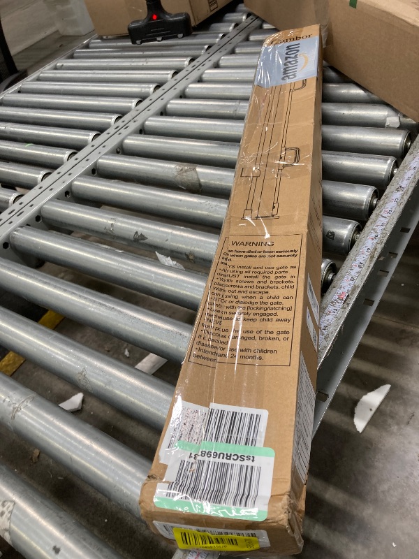 Photo 1 of **used**Cumbor 76" Wide Long Retractable Baby Gates for Stairs, Mesh Dog Gate for The House, 34" Tall Extra Wide Pet Gate for Dogs, Child Safety Gates for Doorways, Hallways, Cat Gate Indoor/Outdoor(White)