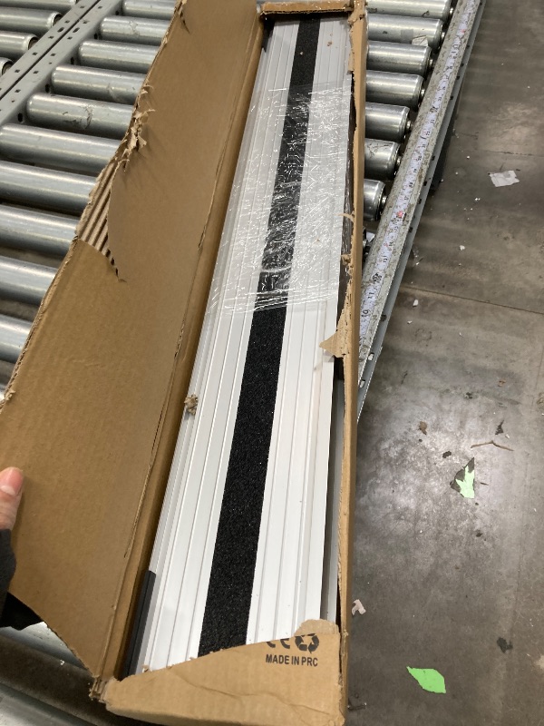 Photo 1 of **used missing parts***Nuvium 2" Rise Door Threshold Ramp with Updated Fixable Screws, Stable Portable Wheelchair Ramp for Home Steps, Aluminum Door Entry Ramps for Scooters, Power Chairs, Walkers, 800LBS Load Capacity