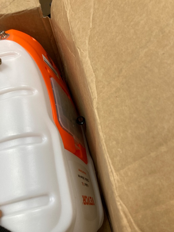 Photo 1 of ***It is used, it is missing a part and it is not known if it works 100%.***VEVOR Battery Powered Backpack Sprayer, 0-90 PSI Adjustable Pressure, 4 Gallon Tank, Back Pack Sprayer with 8 Nozzles and 2 Wands, 12V 8Ah Battery, Wide Mouth Lid for Weeding, Spr