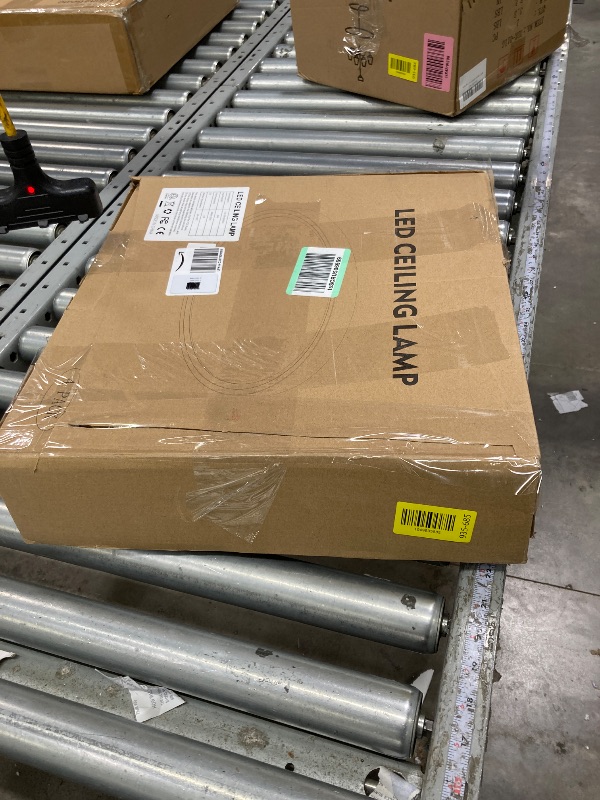 Photo 1 of **It is used, it is missing a part and it is not known if it works 100%***libtit 16Inch Flush Mount LED Ceiling Light Fixture, 3000K 4000K 6500K Adjustable, 36W 3600lm Brushed Nickel Satin Round Ceiling Lamp for Bathroom Shower Hallway Kitchen, 4 Pack