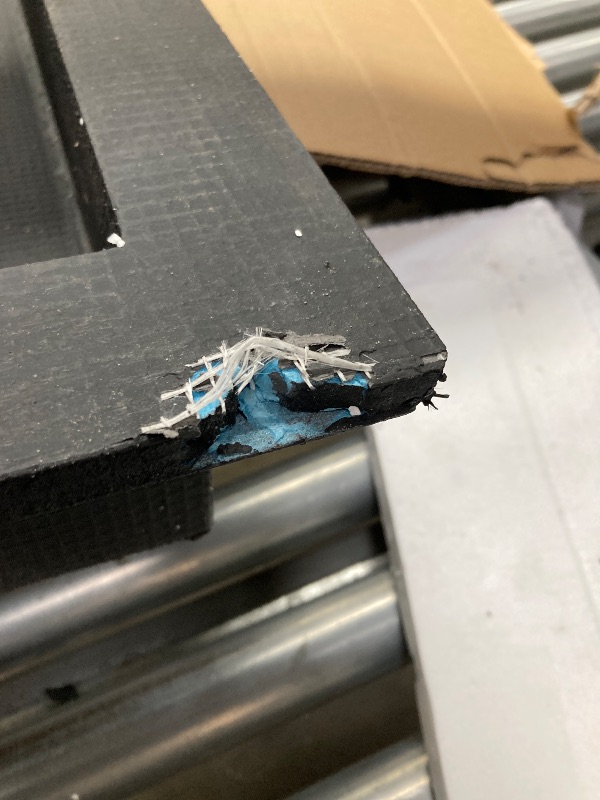 Photo 1 of **VEVOR Shower Niche Ready for Tile 16" x 50", Single Shelf Organizer, Square Corners IT IS USED AND HAS A SMALL TORN IN ONE CORNER*****Wall-inserted Niche Recessed, Sealed Protection Modern Soap Storage Niche for Shower Bathroom, Black