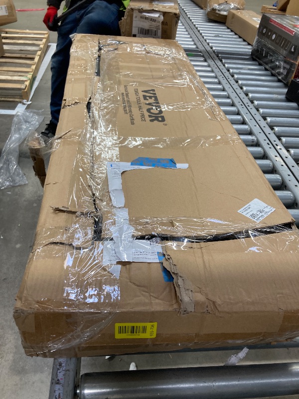 Photo 1 of **VEVOR Shower Niche Ready for Tile 16" x 50", Single Shelf Organizer, Square Corners IT IS USED AND HAS A SMALL TORN IN ONE CORNER*****Wall-inserted Niche Recessed, Sealed Protection Modern Soap Storage Niche for Shower Bathroom, Black