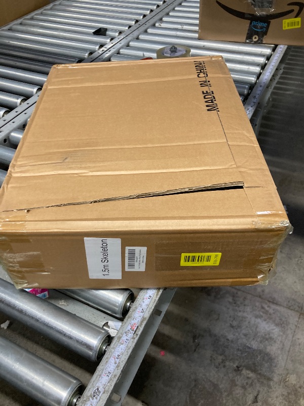 Photo 1 of **It is used, missing a part, and it is not known if it works 100%.***MyoGrip 5 Ft Skeleton Halloween Decorations, Full Body Life-Size Skeleton Prop with Movable Joints for Halloween Decorations Outdoor Yard Haunted House Prop Decorations