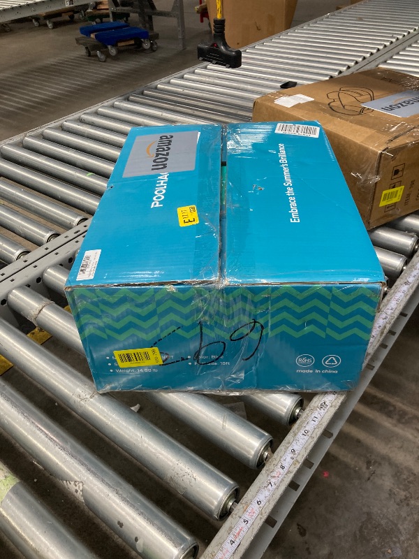 Photo 1 of ****used***POOLHACKER Winter Pool Cover 15FT/18FT/21FT/24FT - 18 Foot Round Pool Cover, 4 Foot Overlap Extra Thick 420D Round Above Ground Pool Cover with Winch and Cable